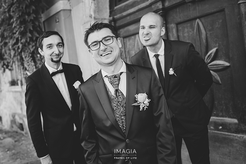 Moment de la ședința foto din ziua nunții în Cluj-Napoca